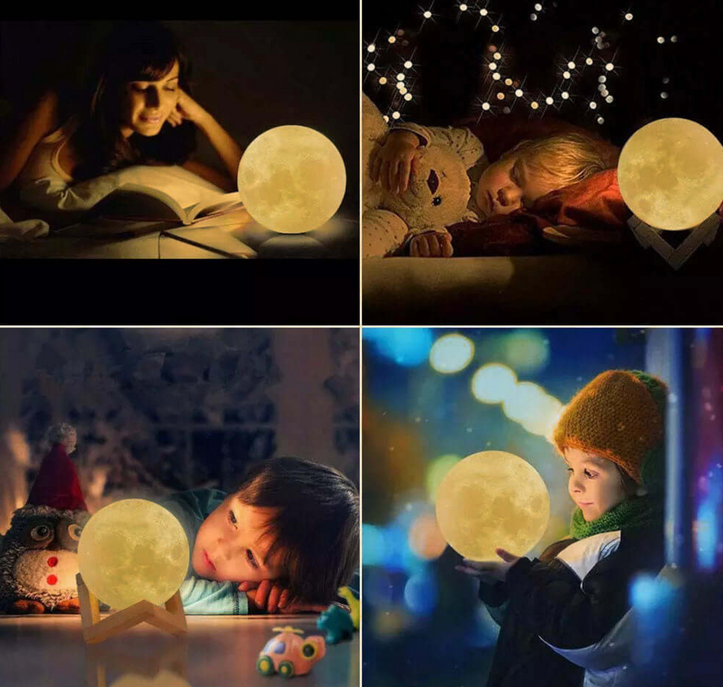 Lampe de Table LED Rechargeable Sans Fil - Lampe Lune Magique - Salon | Lampe de Chevet