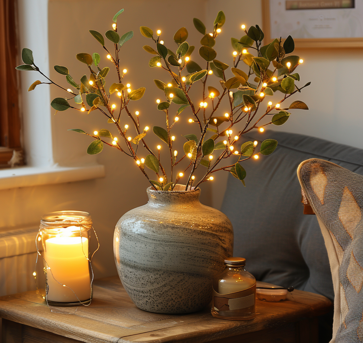 Feenlicht Olive Branch - Lumières féériques envoûtantes au design de branche d'olive