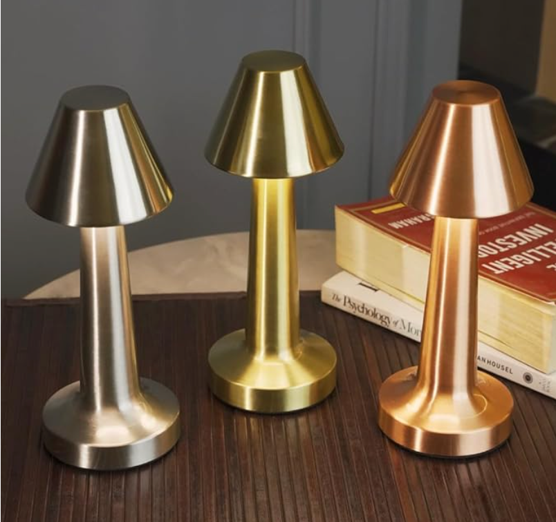 Lampe de Table LED Dimmable Sans Fil LuxLamp - Moderne via Touch | Salon | Lampe de Lecture | Lampe de Chevet