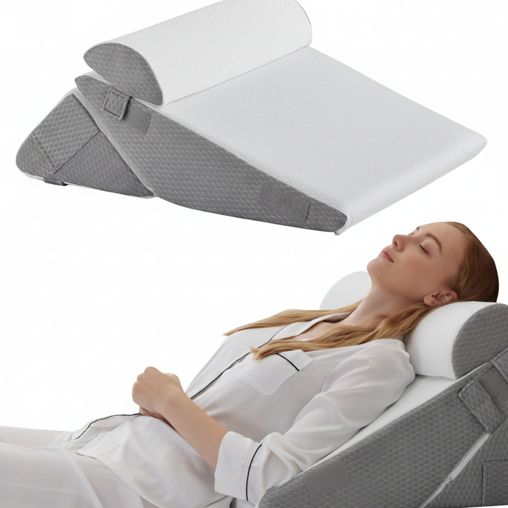 ComfortElevate - Oreiller en coin ajustable polyvalent pour un soutien ultime