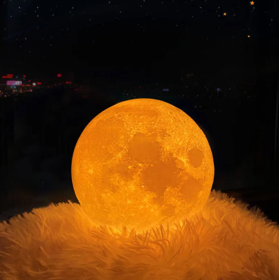 Lampe de Table LED Rechargeable Sans Fil - Lampe Lune Magique - Salon | Lampe de Chevet