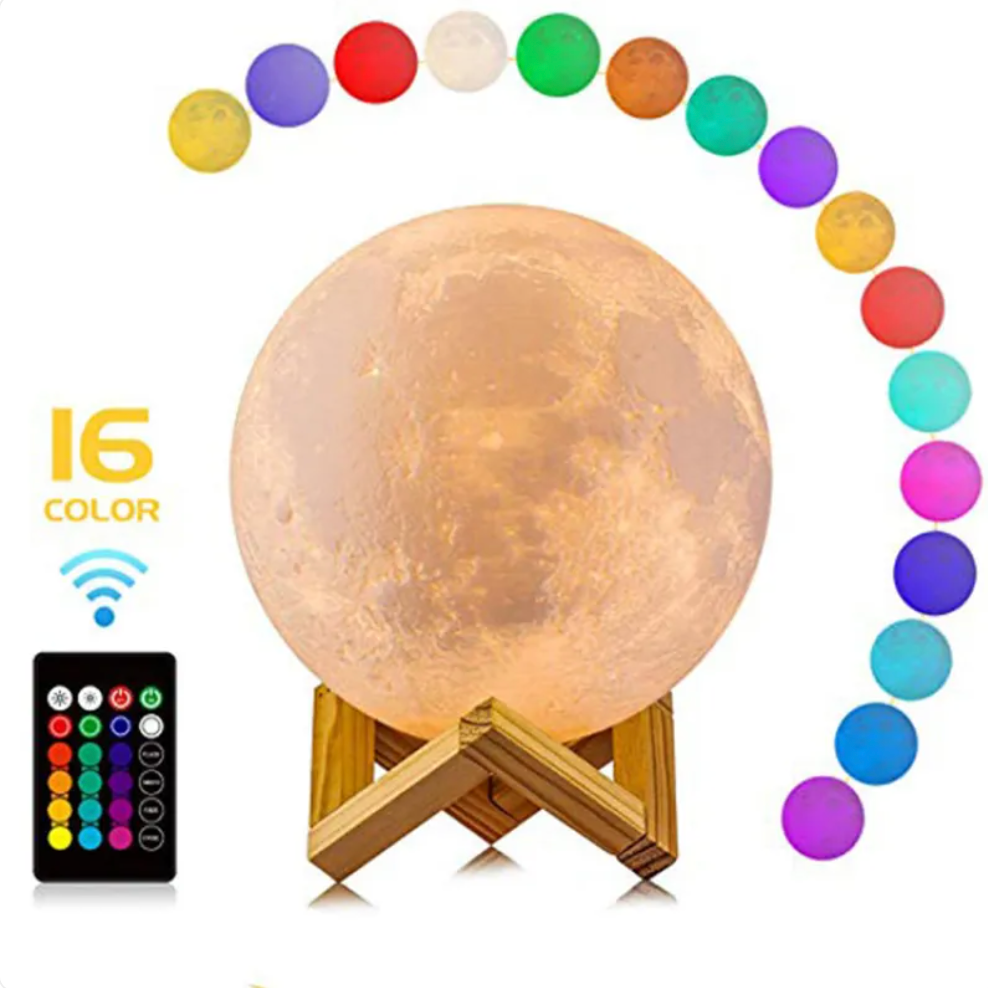 Lampe de Table LED Rechargeable Sans Fil - Lampe Lune Magique - Salon | Lampe de Chevet