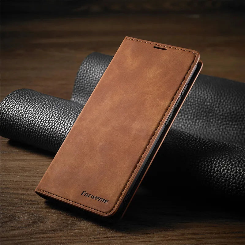 Sandsberg | Étui en cuir Wallet pour iPhone | Fonction de support magnétique pour cartes | Plusieurs couleurs