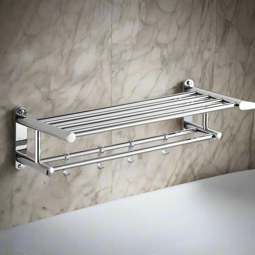 Porte-serviettes en acier inoxydable – Pour un rangement ordonné et un design moderne