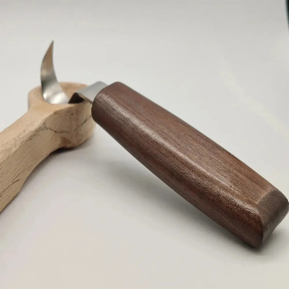 Skanto | Ensemble de sculpture sur bois de 8 pièces : Ensemble de couteaux à tailler avec limes à aiguille - Ensemble de sculpture de cuillères en bois pour débutants