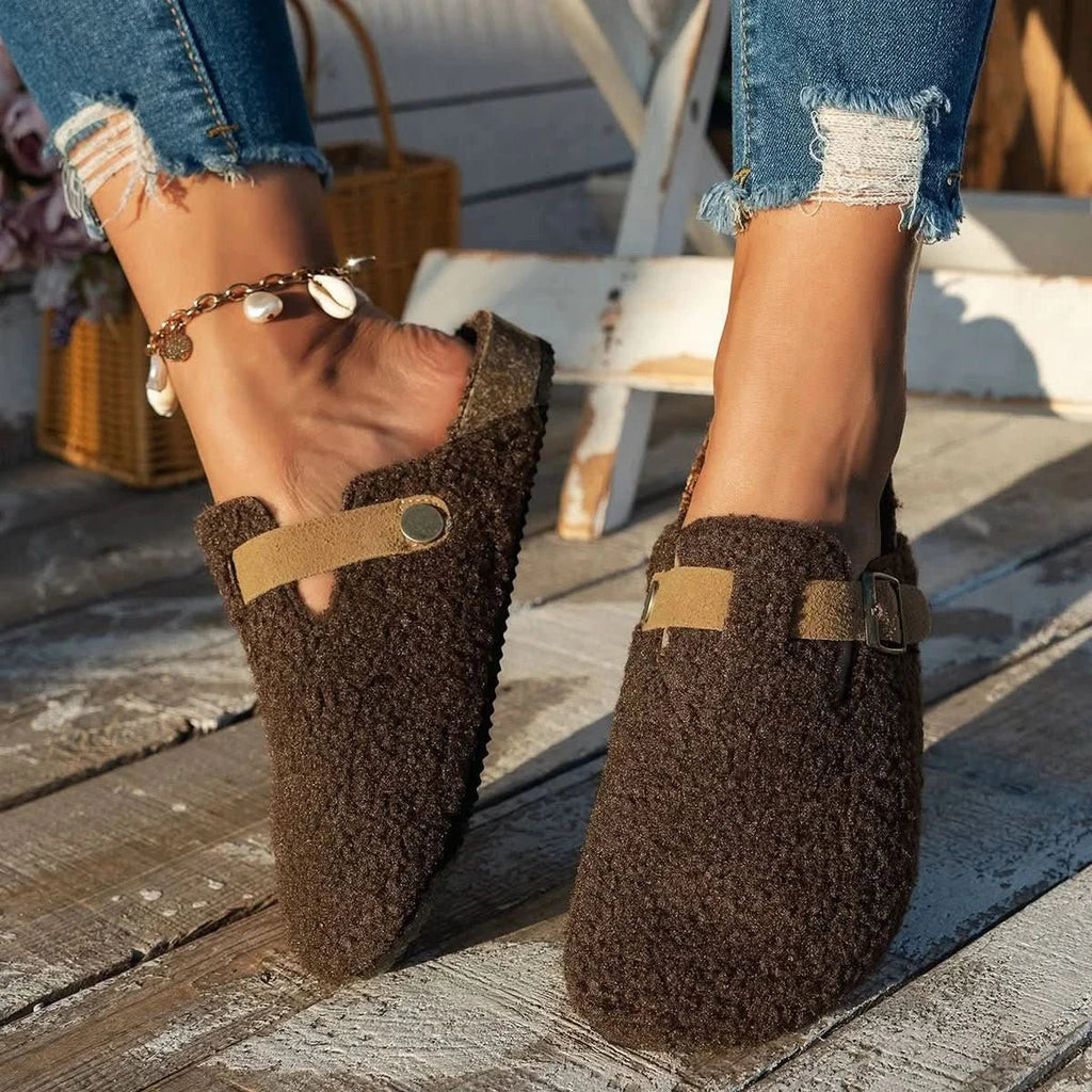 CONTRORTLUXE – Chaussures en laine de mouton luxueuses pour un confort ultime en hiver