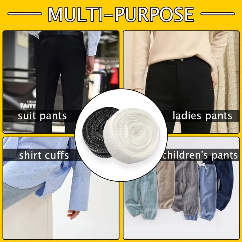 Icone™ Ruban de Raccourcissement : 5M Ruban Auto-adhésif pour Raccourcir les Pantalons