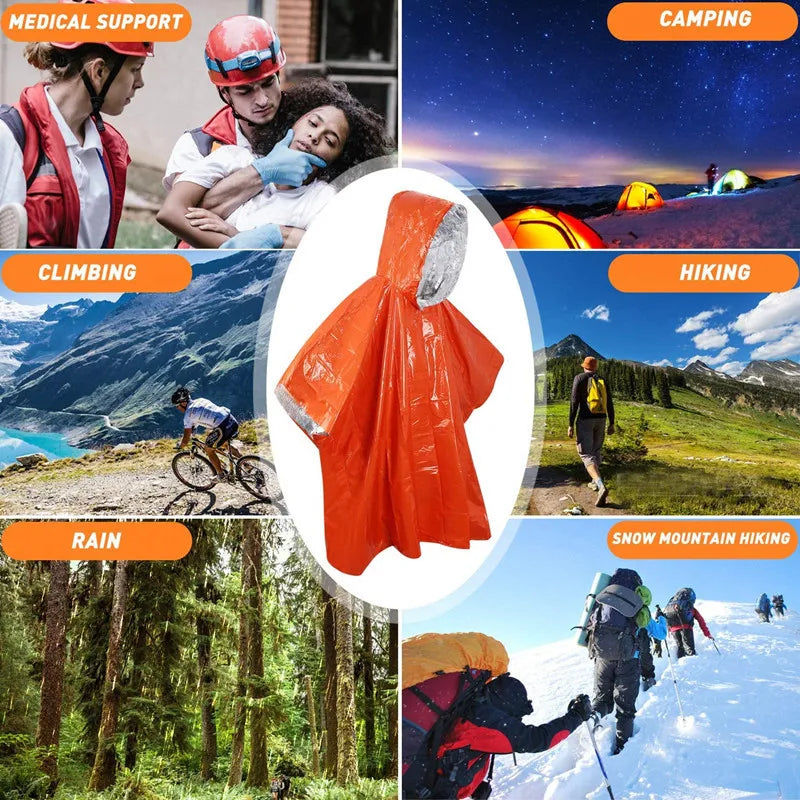 Poncho de Pluie Pliable – Protection Contre la Pluie et le Vent