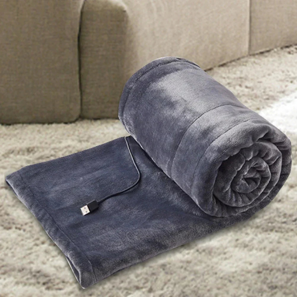Couverture Électrique USB 99 x 79 cm – 3 Niveaux de Chaleur