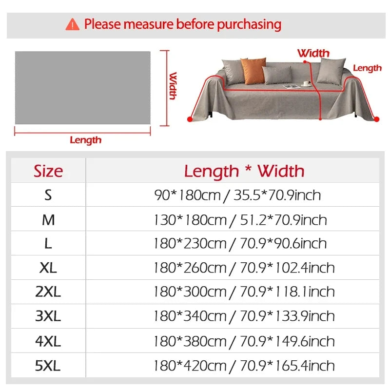 HomeGuard Couverture de Canapé | Imperméable & Résistant aux Rayures | Protection contre la Poussière & Couverture Polyvalente | Pour Canapé, Lit & Espace de Vie
