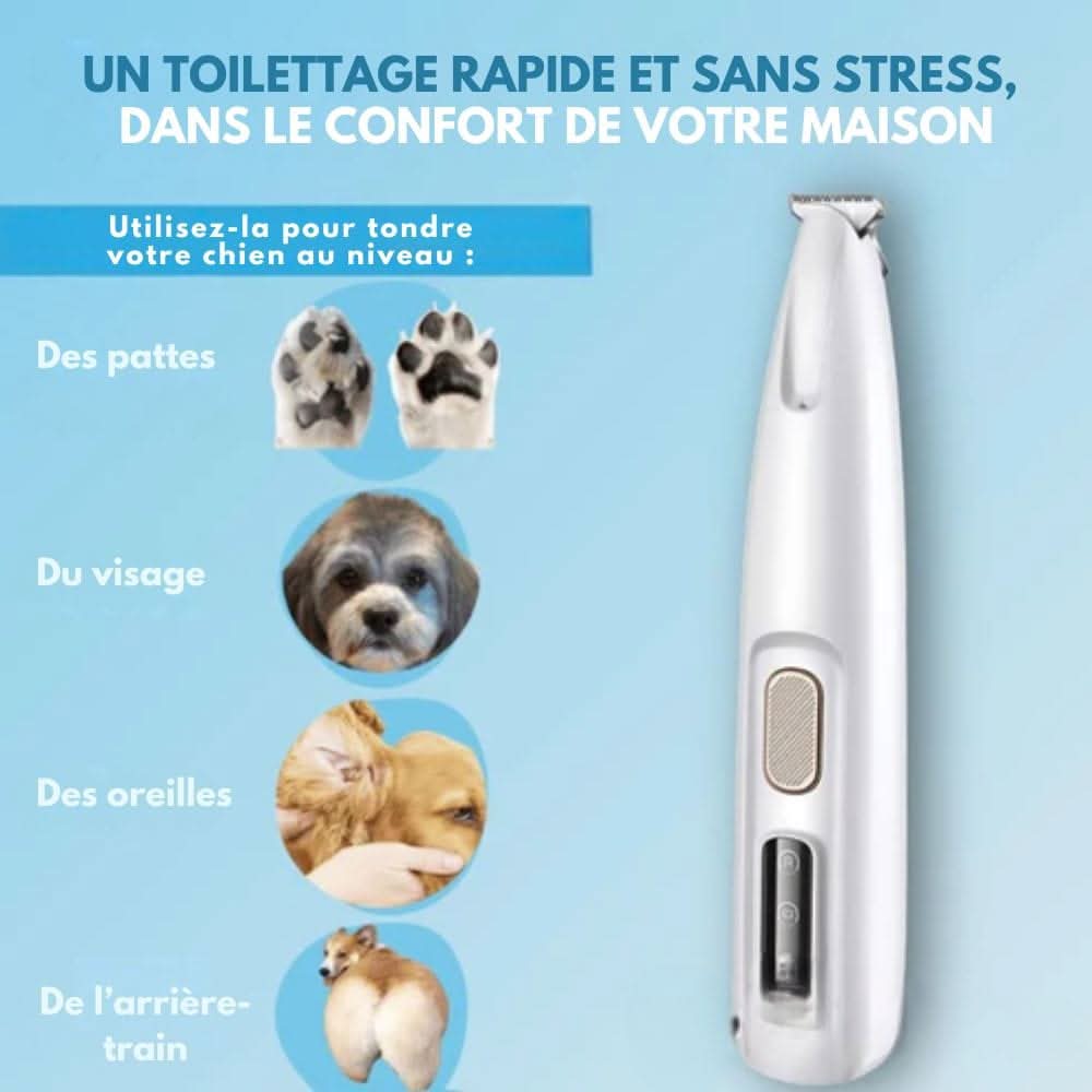 Skanto | SilentPet Trimmer – Tondeuse silencieuse pour zones sensibles chez les chiens et les chats