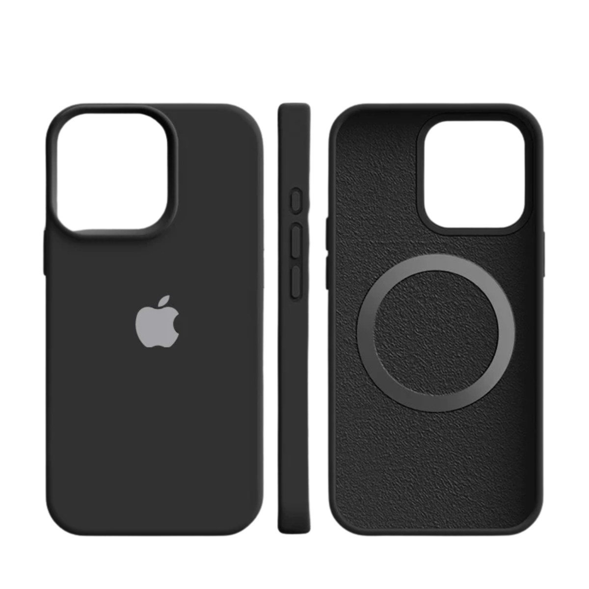 Skanto | MagneSoft Luxe Étui en Silicone | Compatible MagSafe & Fin | iPhone