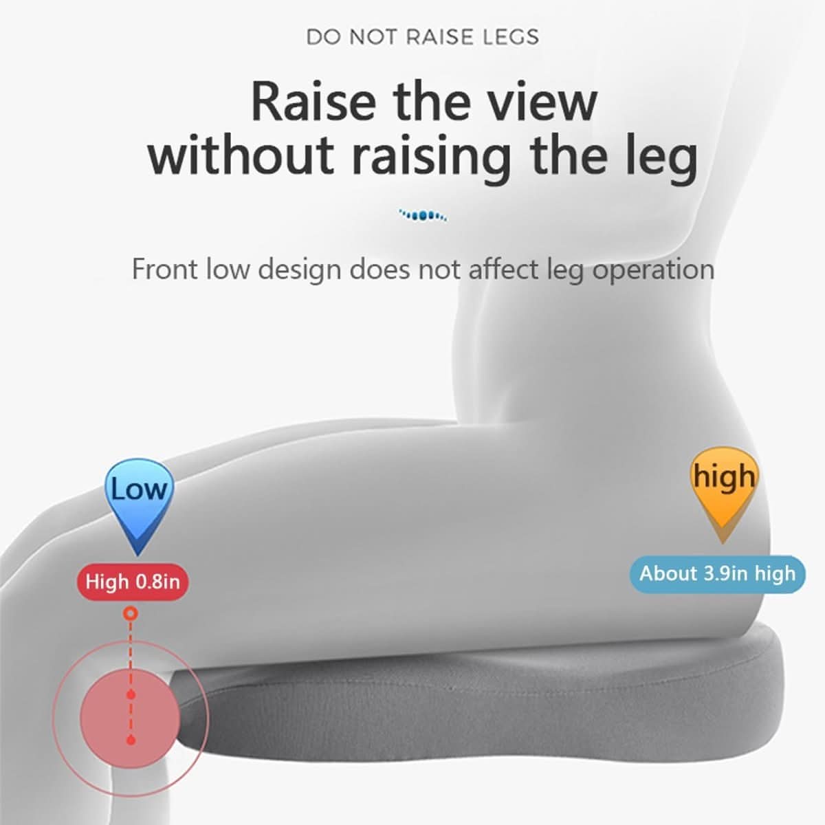 Coussin de siège auto en mousse à mémoire ergonomique pour un confort amélioré