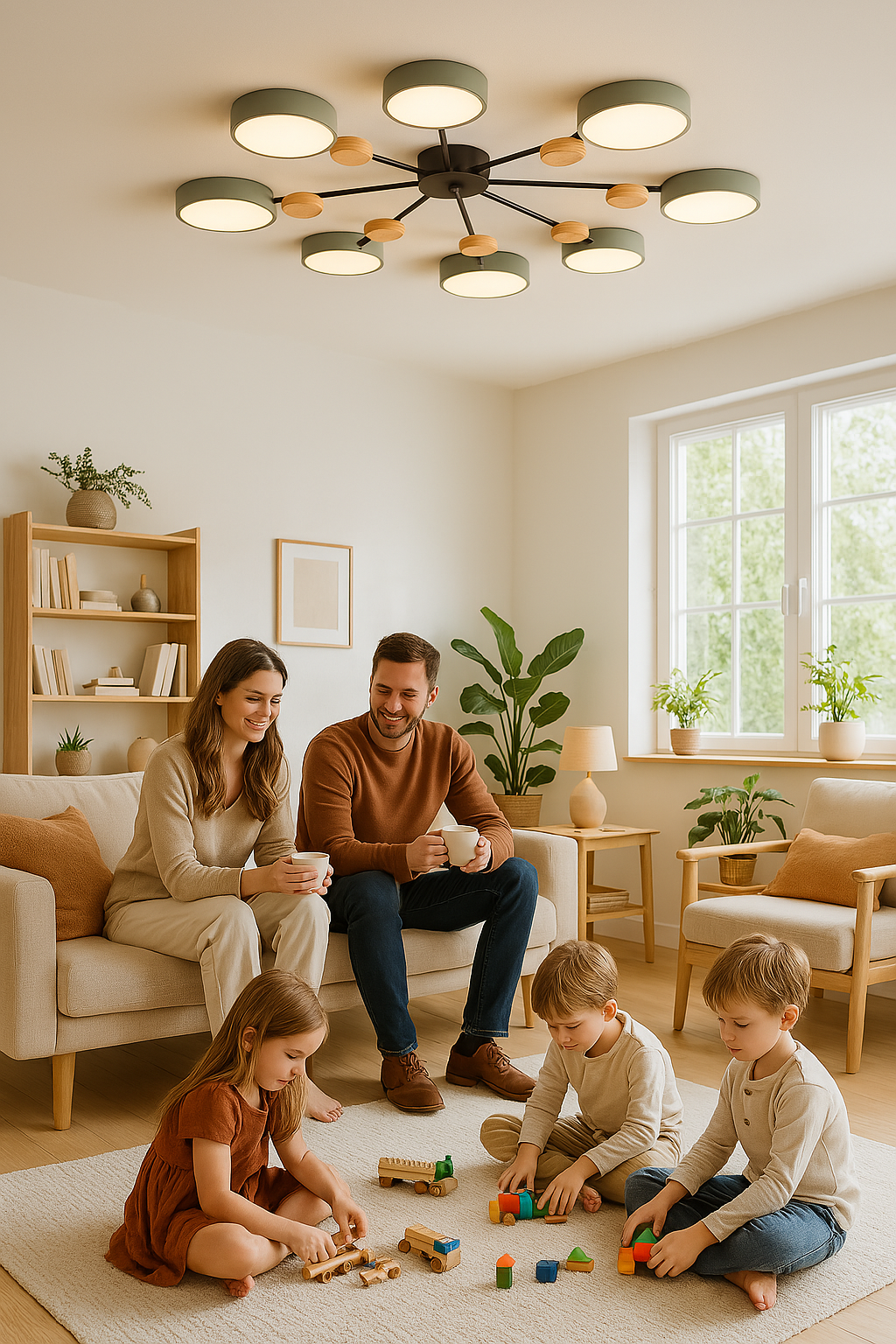 Plafonnier Scandinave – Design Ramifié, Élégant & Durable avec Technologie LED