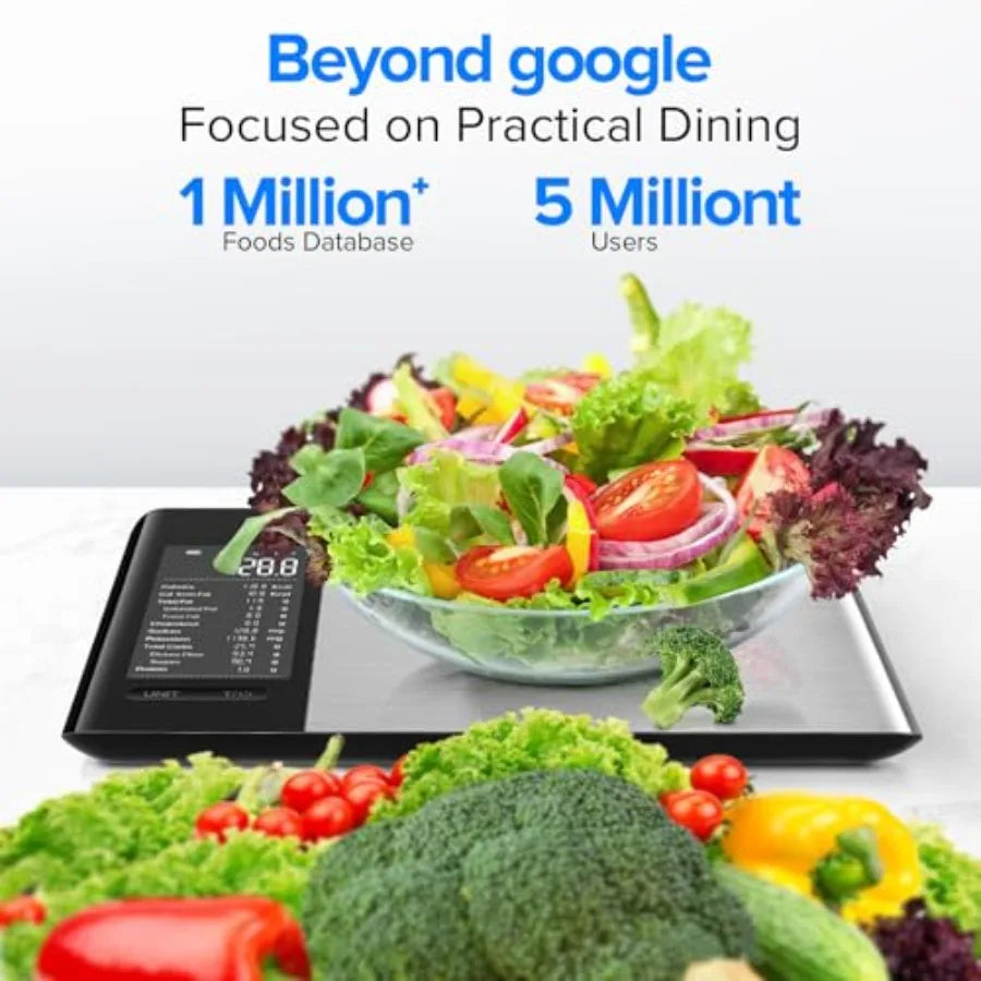 Balance de Cuisine Intelligente avec Application Gratuite de Calculateur Nutritionnel pour Perte de Poids | Calculateur Nutritionnel, Suivi des Macros
