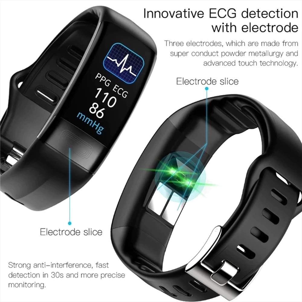 Montre connectée avec surveillance de la pression artérielle et de l'ECG, suivi de la fréquence cardiaque