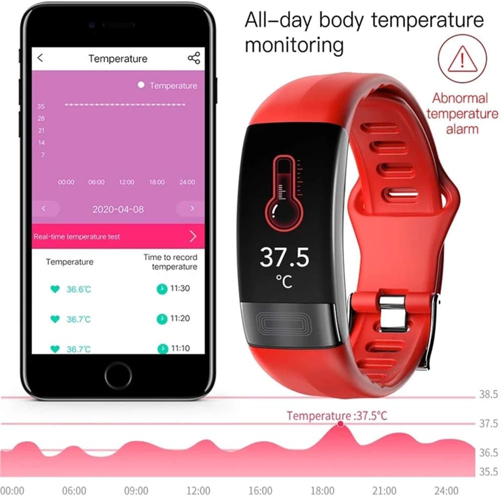 Montre connectée avec surveillance de la pression artérielle et de l'ECG, suivi de la fréquence cardiaque