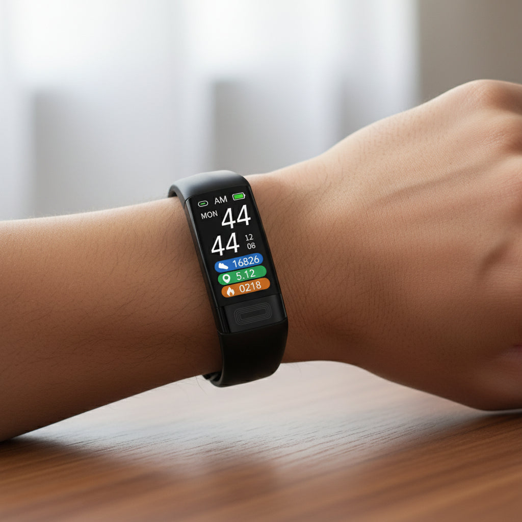 Montre connectée avec surveillance de la pression artérielle et de l'ECG, suivi de la fréquence cardiaque
