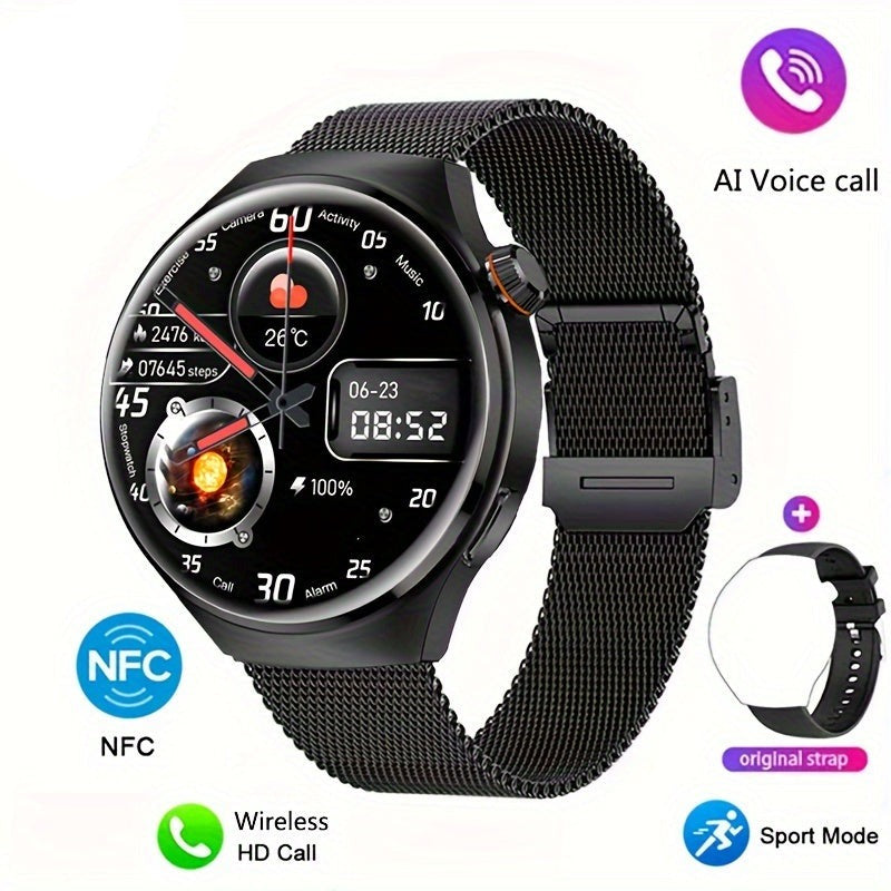 Montre Connectée NFC pour Hommes | Suivi de Santé | Étanche
