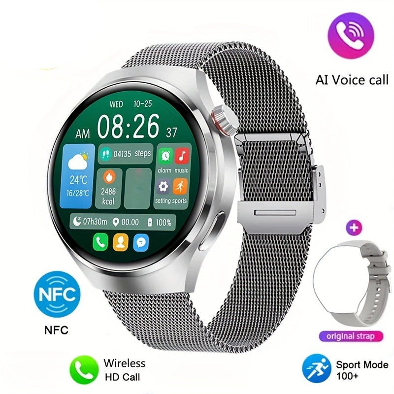Montre Connectée NFC pour Hommes | Suivi de Santé | Étanche