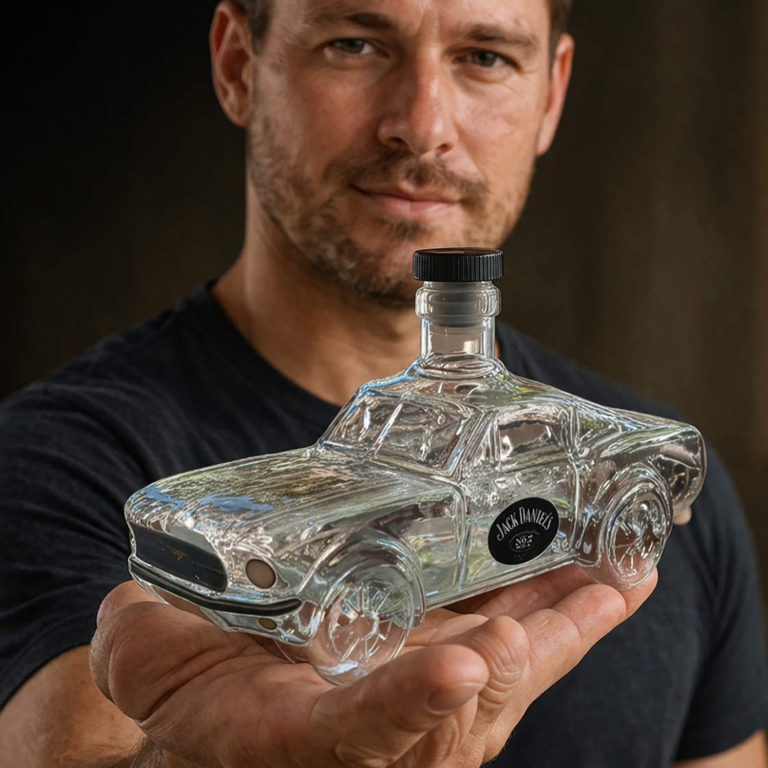 Skanto | Carafe à Whisky Mustang | Design Mustang | Verre fait main