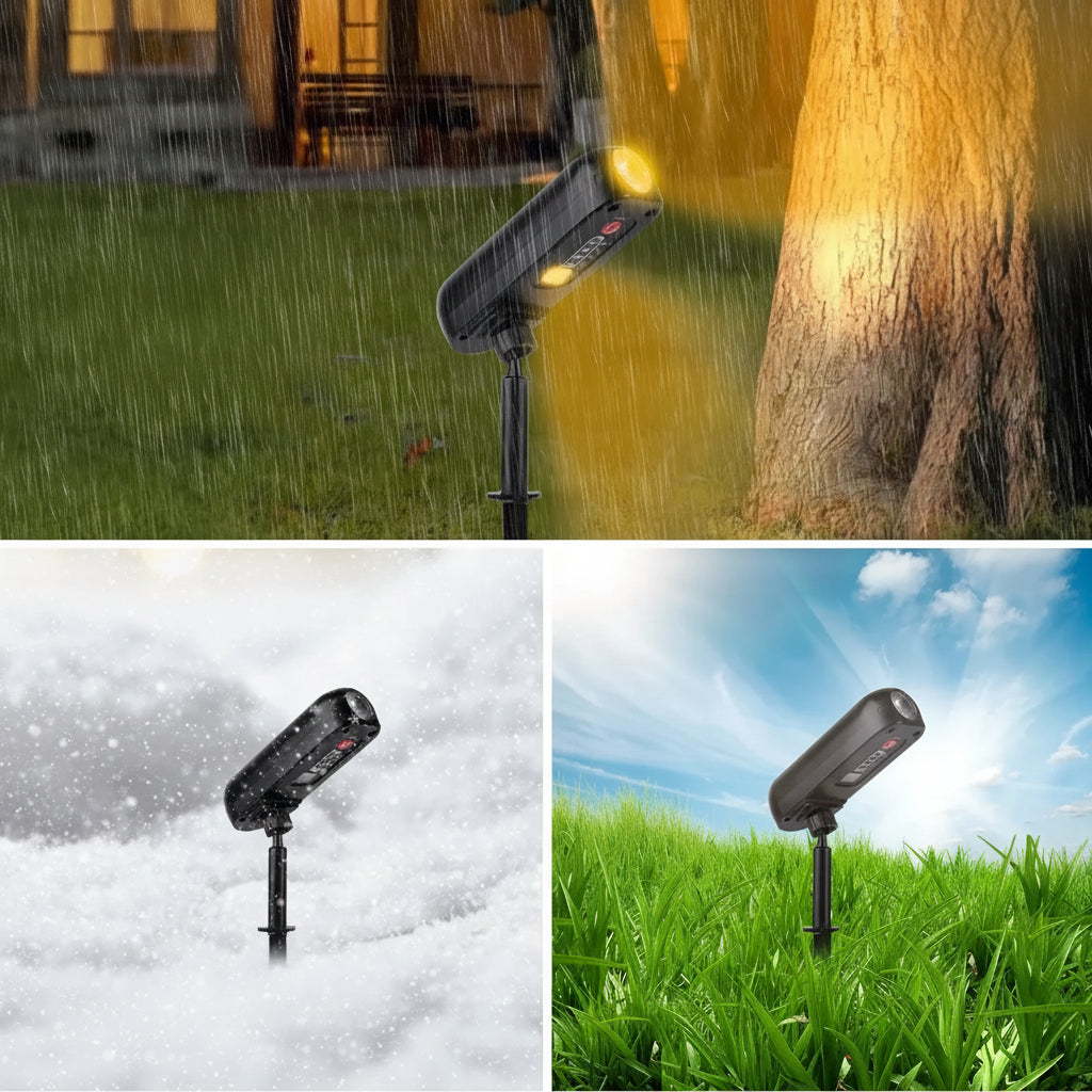 LUMINAIRE – Projecteur LED solaire écologique avec modes doubles