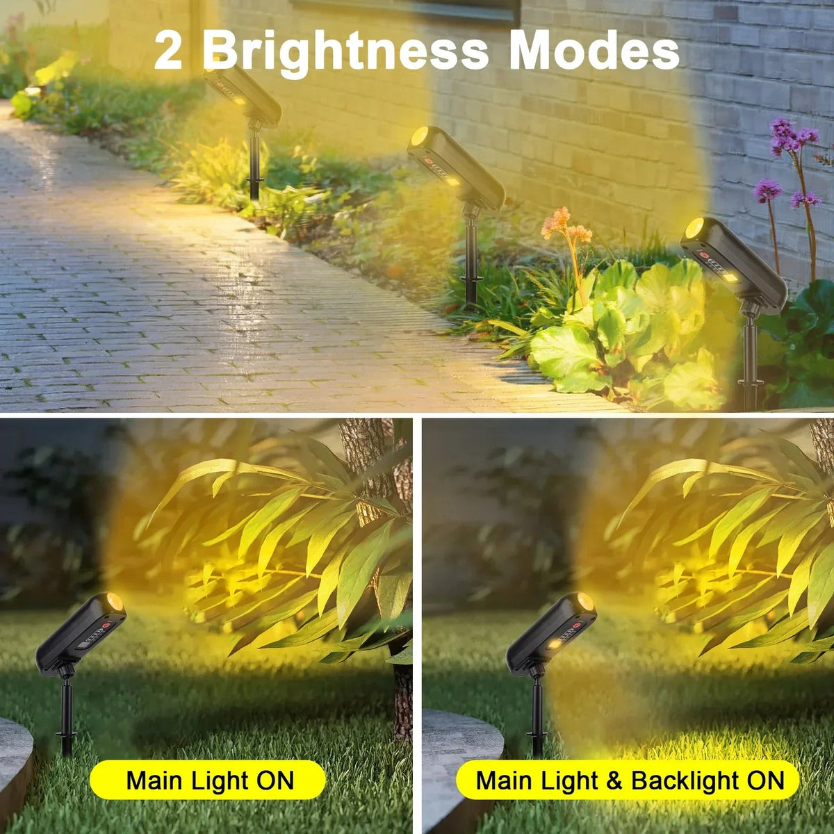 LUMINAIRE – Projecteur LED solaire écologique avec modes doubles