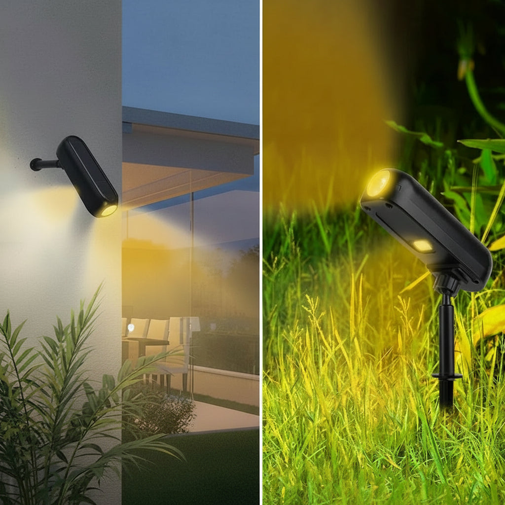 LUMINAIRE – Projecteur LED solaire écologique avec modes doubles