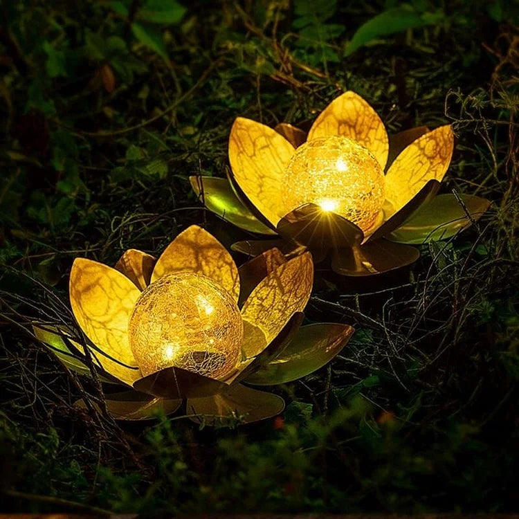 SerenityGlow – Lanternes de Lotus Solaires pour des Espaces Extérieurs Charmants