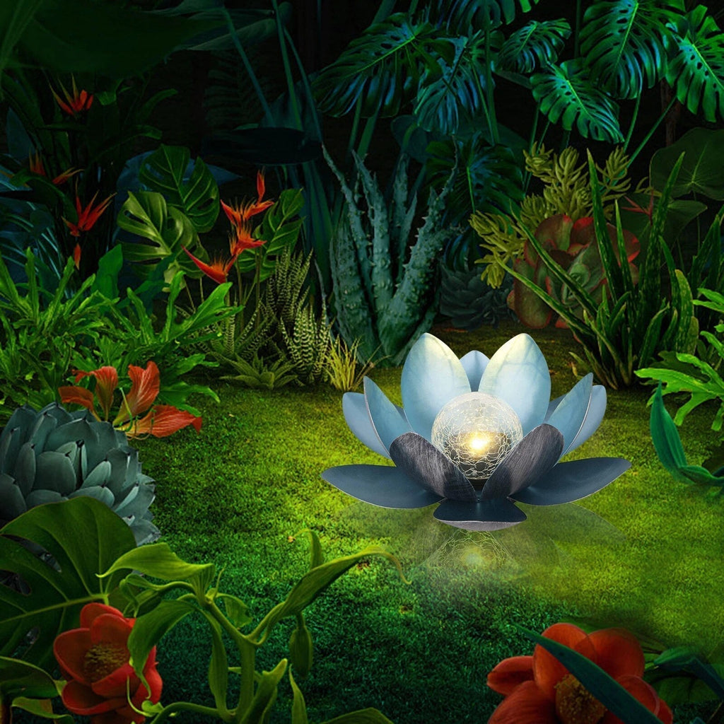 SerenityGlow – Lanternes de Lotus Solaires pour des Espaces Extérieurs Charmants