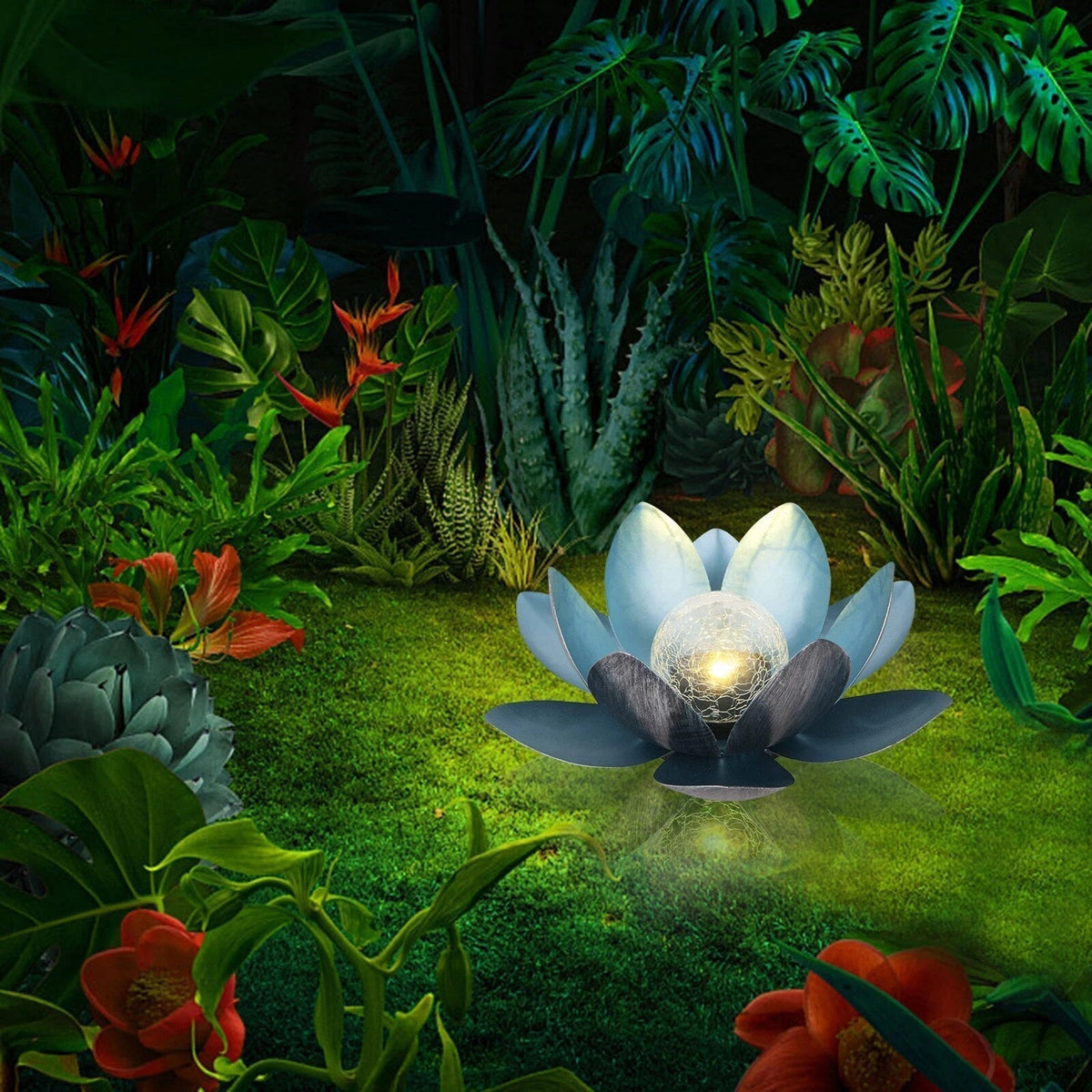 SerenityGlow – Lanternes de Lotus Solaires pour des Espaces Extérieurs Charmants