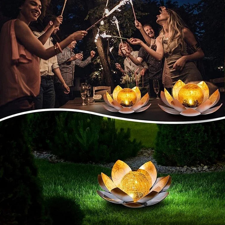 SerenityGlow – Lanternes de Lotus Solaires pour des Espaces Extérieurs Charmants