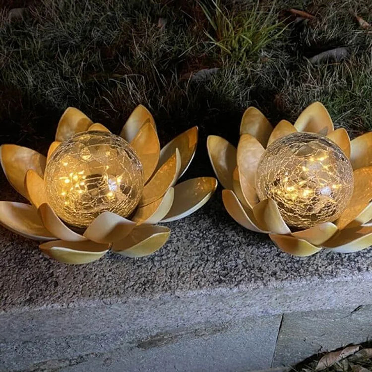 SerenityGlow – Lanternes de Lotus Solaires pour des Espaces Extérieurs Charmants
