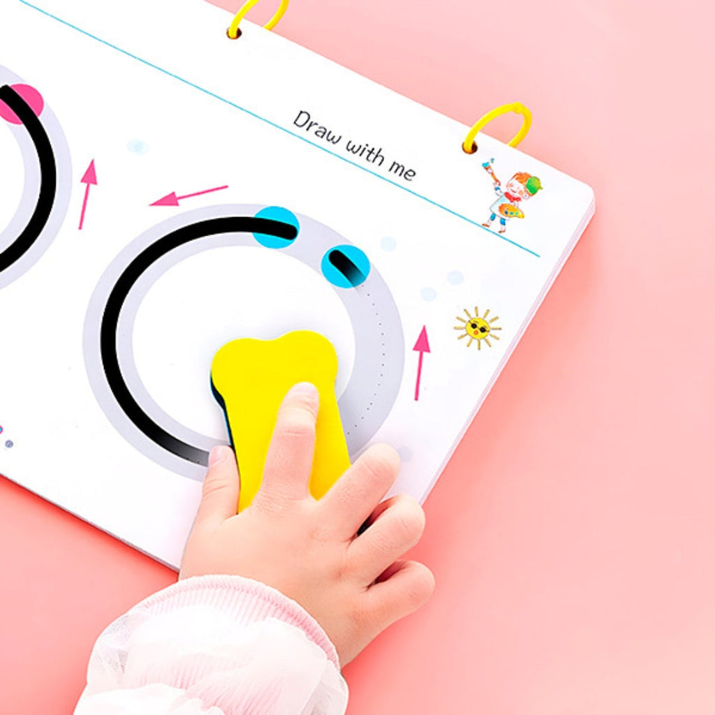 Livre d'apprentissage pour enfants - Exercices réutilisables pour apprendre en s'amusant
