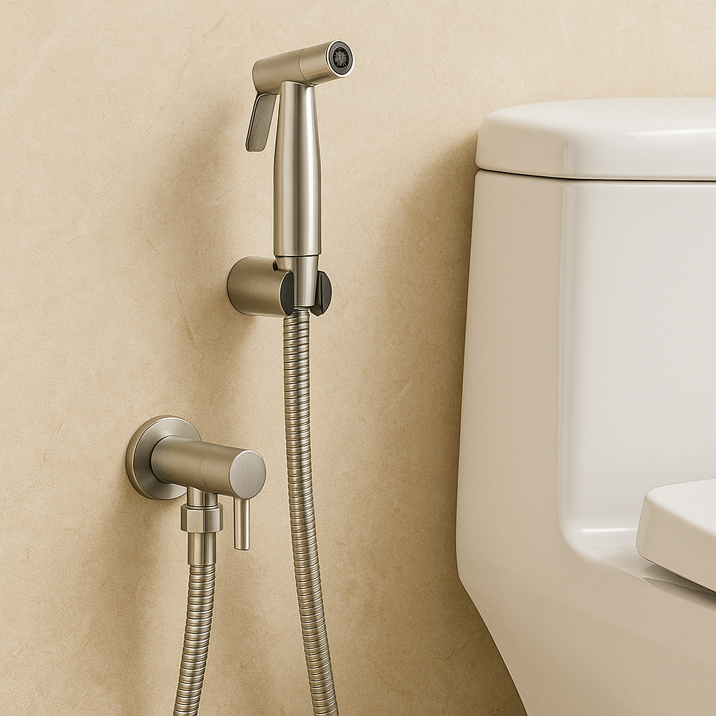Skanto | Pulvérisateur de Bidet en Acier Inoxydable – Monté au Mur avec Jet Réglable