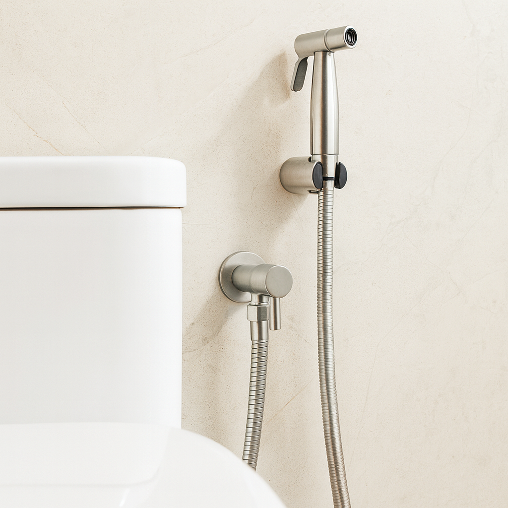 Skanto | Pulvérisateur de Bidet en Acier Inoxydable – Monté au Mur avec Jet Réglable