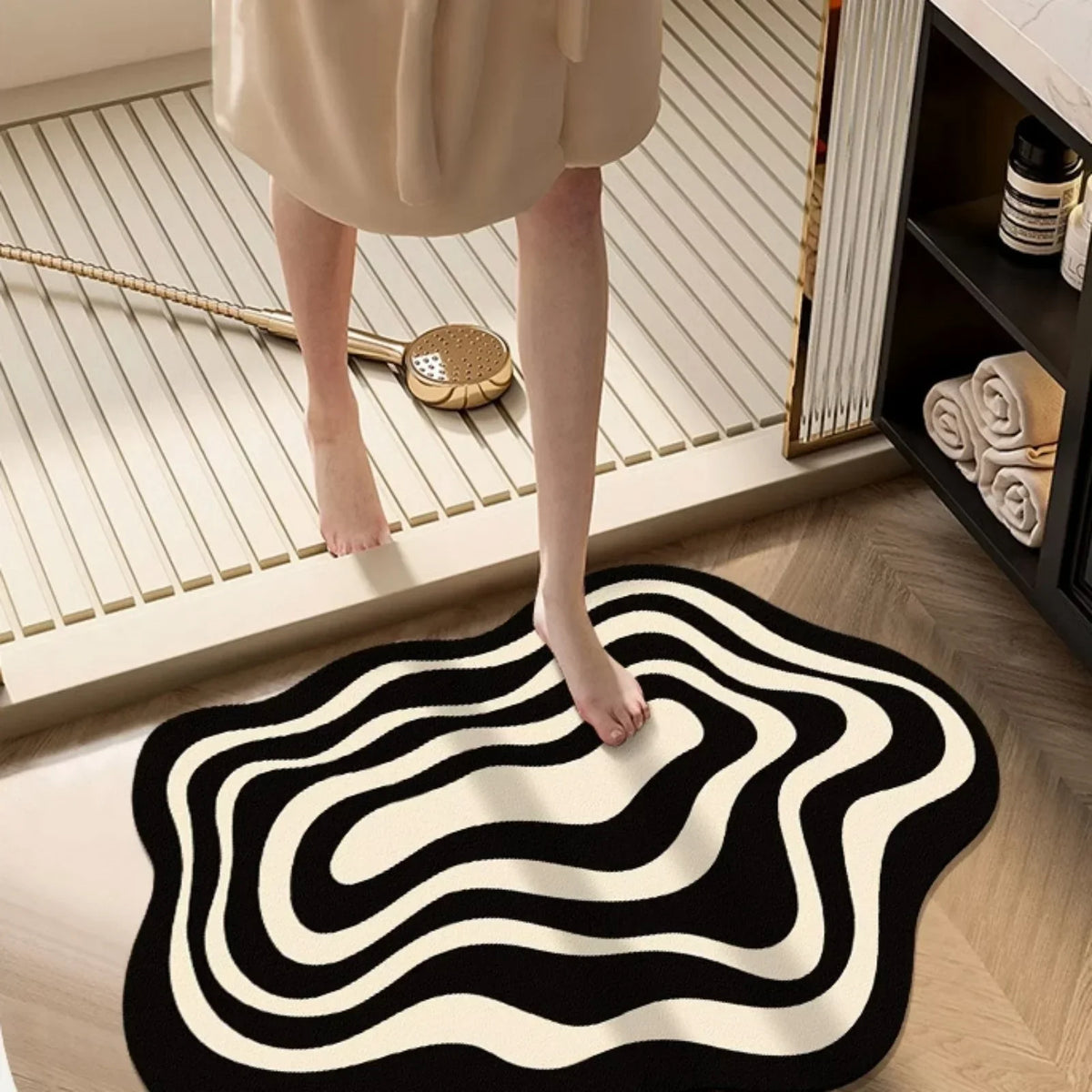 Tapis de Bain Antidérapant avec Technologie à Séchage Rapide, 40 x 60 cm