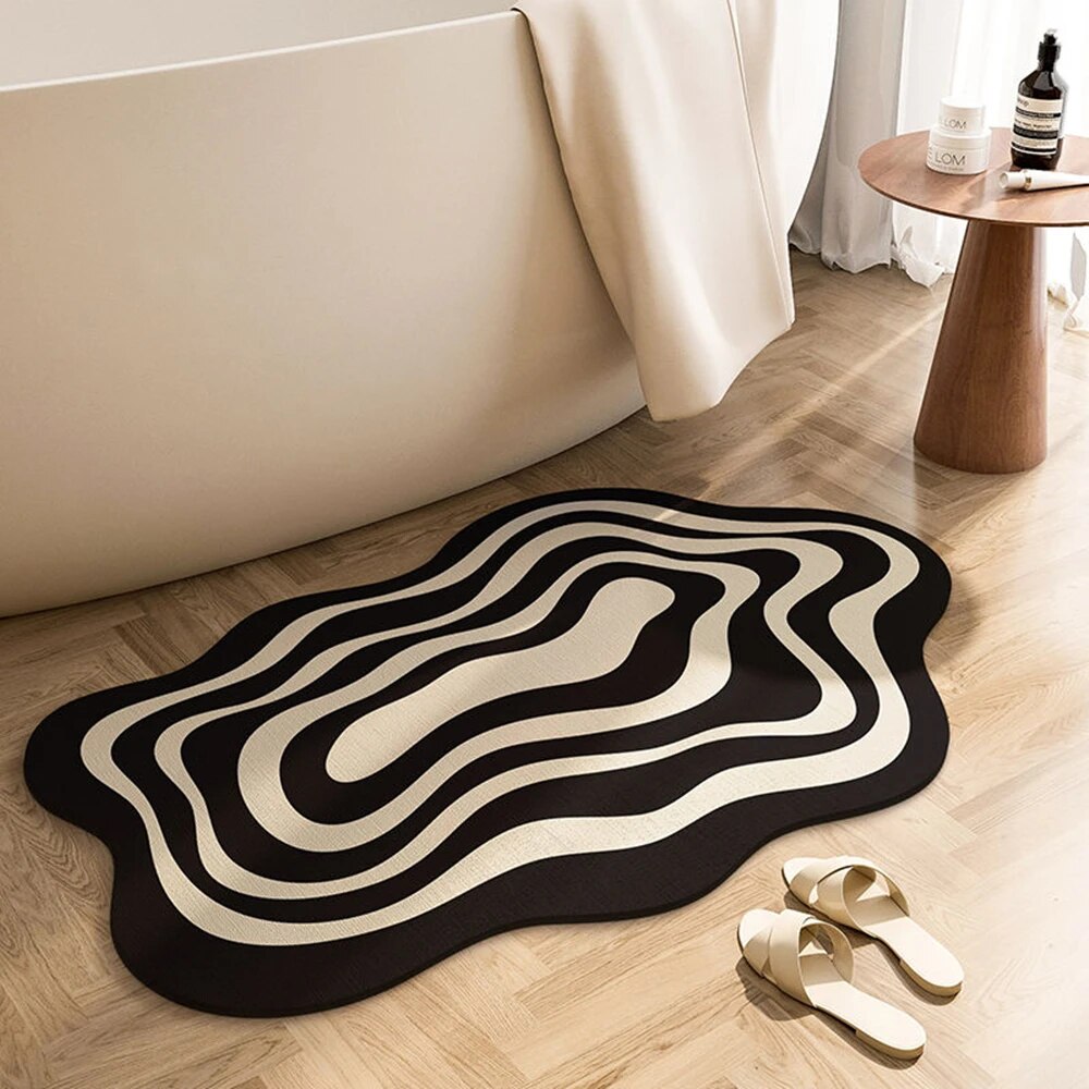Tapis de Bain Antidérapant avec Technologie à Séchage Rapide, 40 x 60 cm