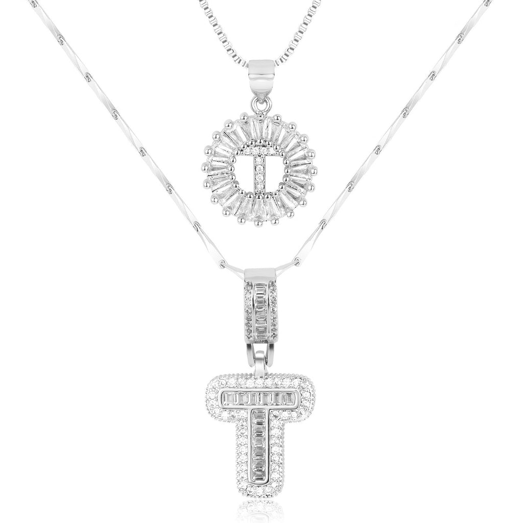 Collier GemLetter - Pendentif Initial avec Finition Luxe