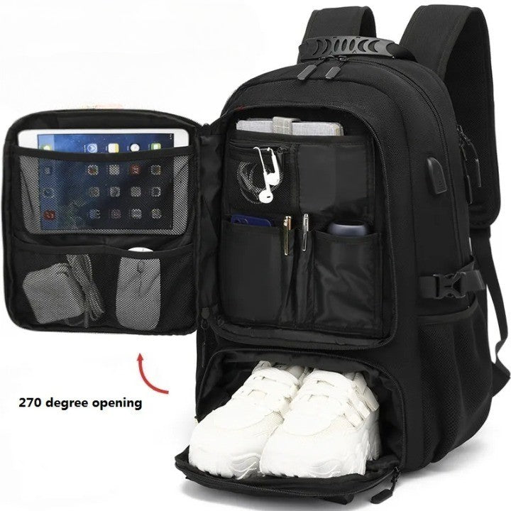 Sac à dos Explorer's Choice 50L à 80L avec chargement USB et compartiment pour ordinateur portable