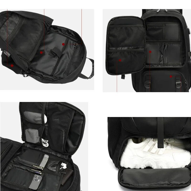 Sac à dos Explorer's Choice 50L à 80L avec chargement USB et compartiment pour ordinateur portable
