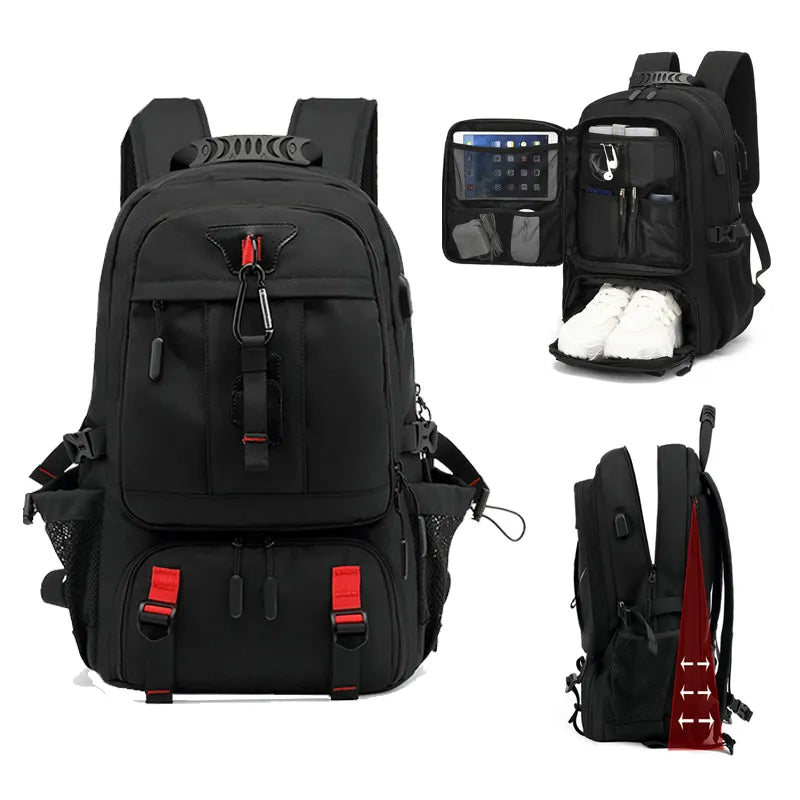 Sac à dos Explorer's Choice 50L à 80L avec chargement USB et compartiment pour ordinateur portable