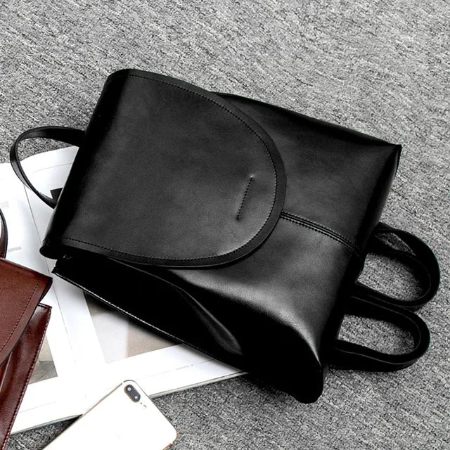 Sac à dos en cuir sophistiqué pour femmes – Compagnon de voyage quotidien