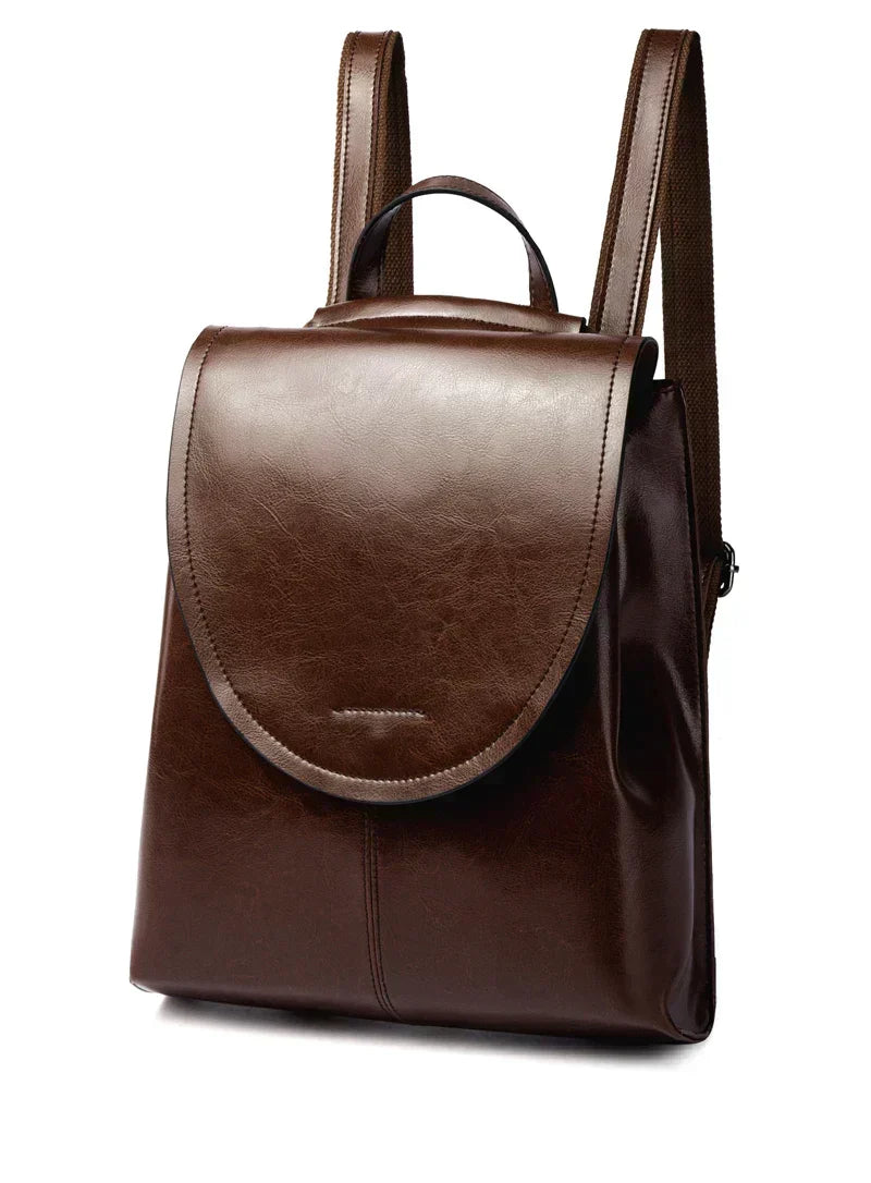 Sac à dos en cuir sophistiqué pour femmes – Compagnon de voyage quotidien