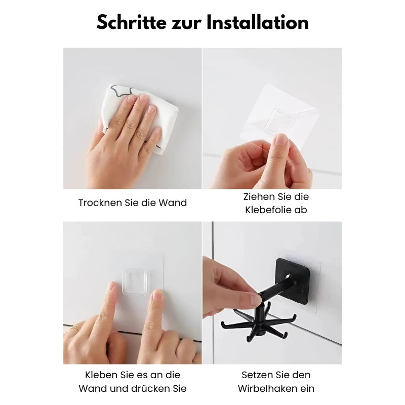 Support de Crochet Rotatif à 360° - Pendu d'Accroche Polyvalent
