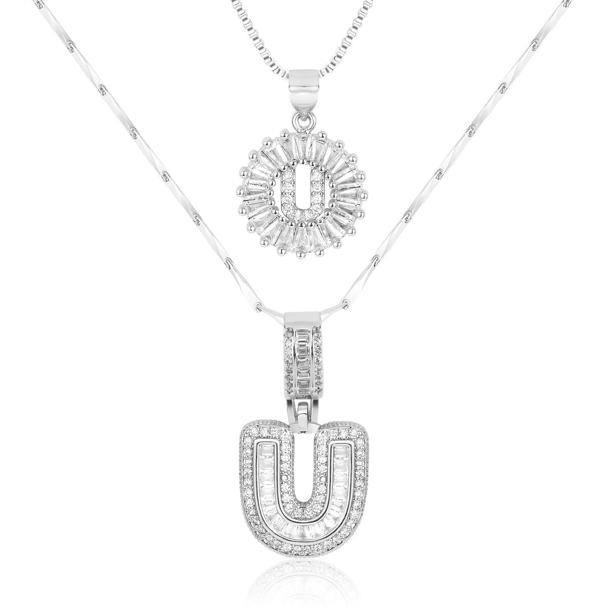 Collier GemLetter - Pendentif Initial avec Finition Luxe