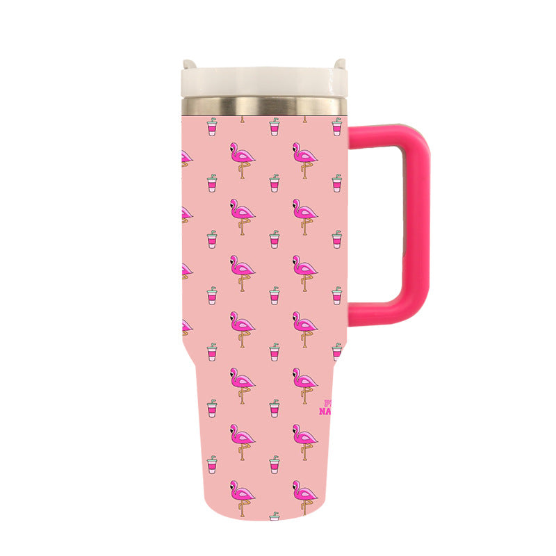 Tasse Thermos Isolée avec Imprimé Tigre – Tasse à Boire Réutilisable