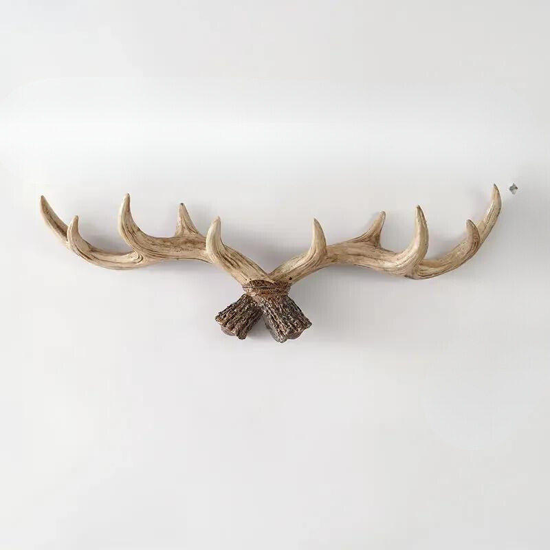 Porte-manteau mural avec design de bois de cerf, porte-chapeaux rustique, crochets muraux décoratifs pour manteaux, crochets pour manteaux d'entrée
