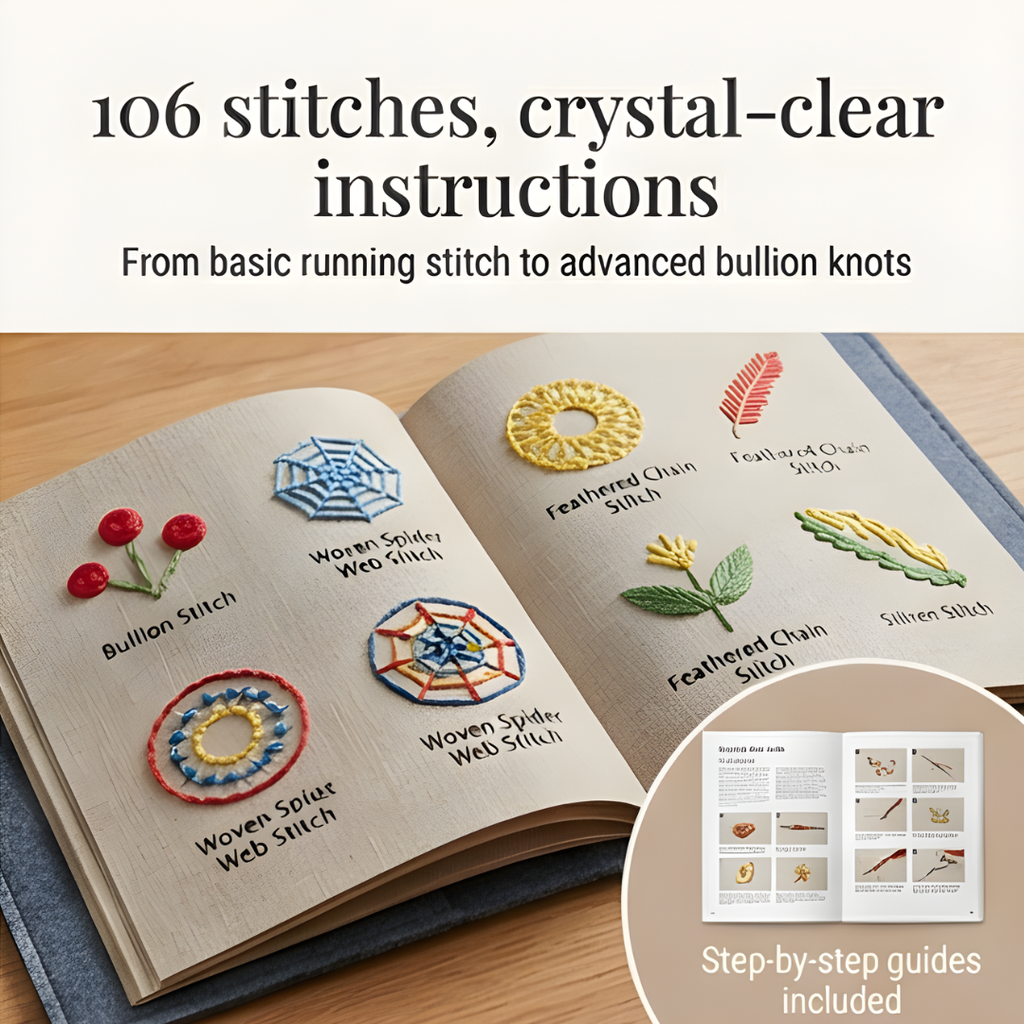 Stitchwell - Kit complet de livre de points de broderie