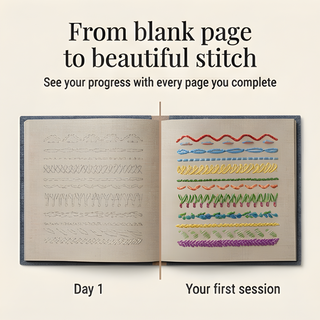 Stitchwell - Kit complet de livre de points de broderie